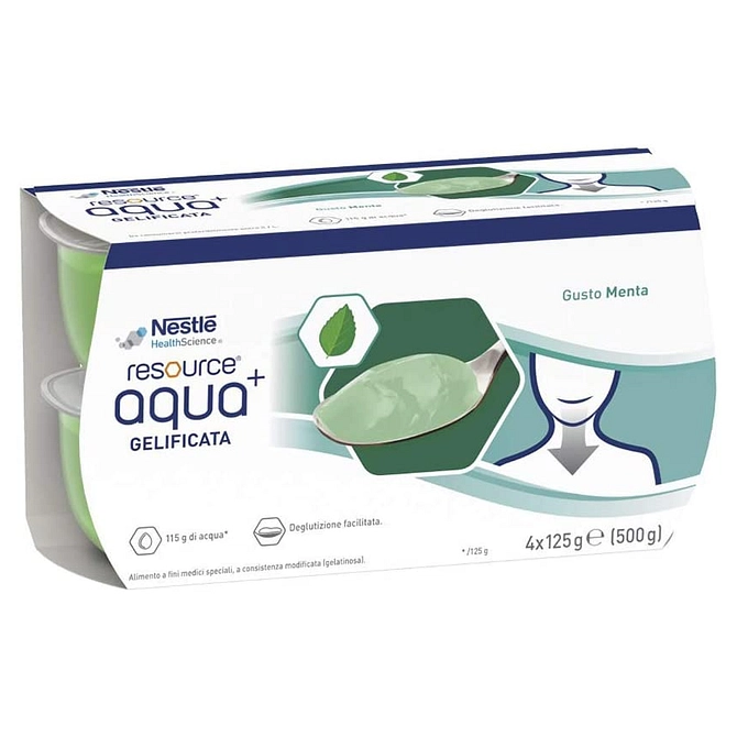 Resource Aqua Acqua Gelificata+Mint Cup 6 4 X125 G