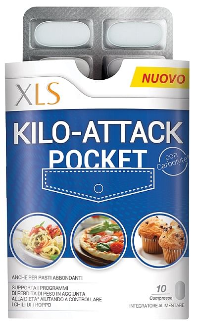 Xls Kilo Attack Pocket 10 Compresse