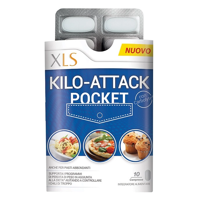 Xls Kilo Attack Pocket 10 Compresse