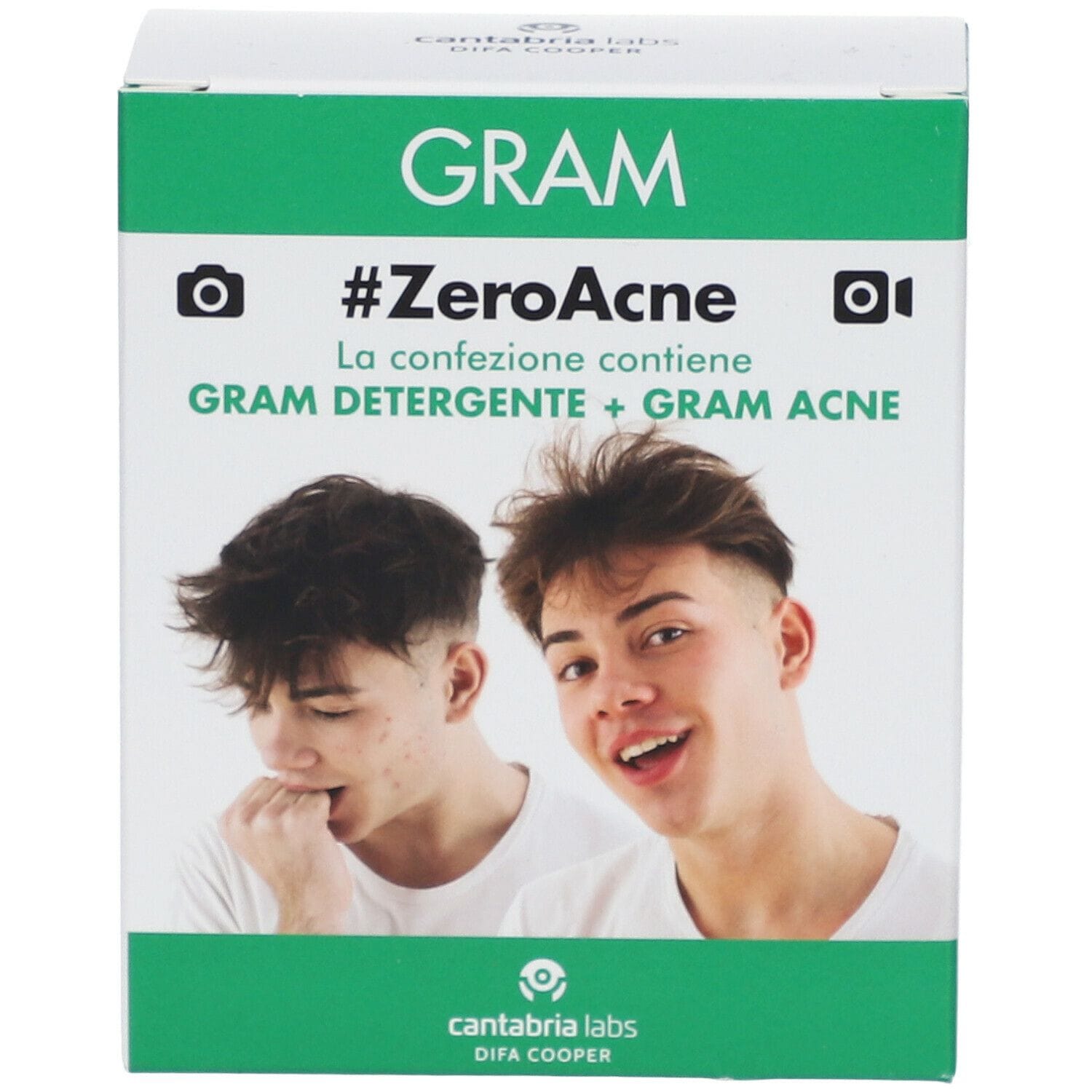 GRAM ZEROACNE 1 GRAM DETERGENTE 50 ML + 1 GRAM ACNE 50 ML