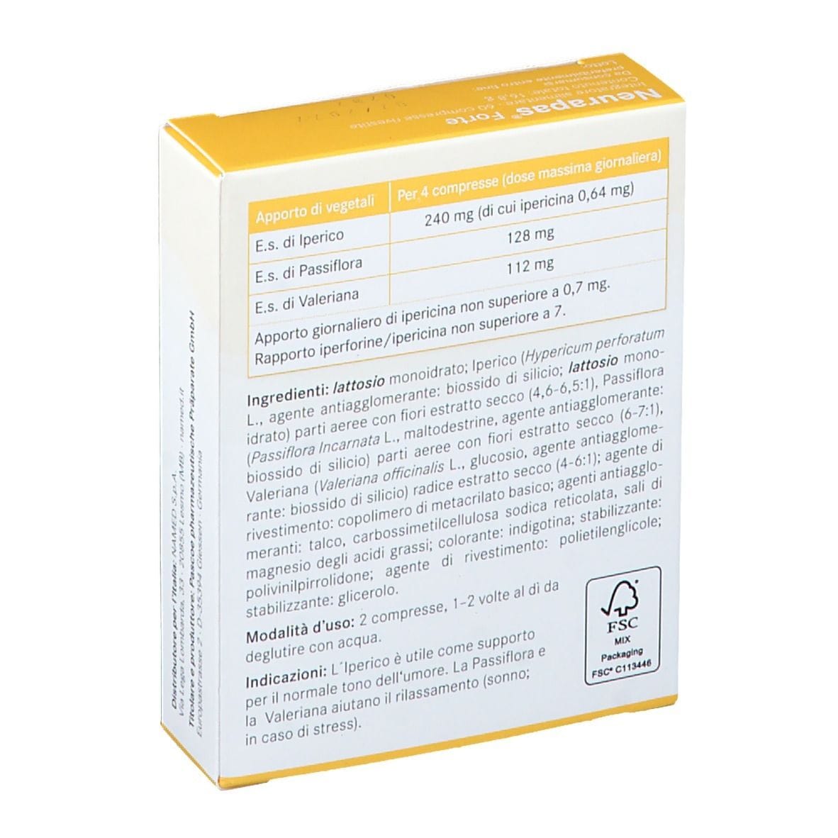 NEURAPAS FORTE 60 COMPRESSE