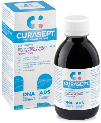 CURASEPT COLLUTORIO 0,05 ADS + DNA 200 ML CURASEPT COLLUTORIO 0,05 ADS + DNA 200 ML