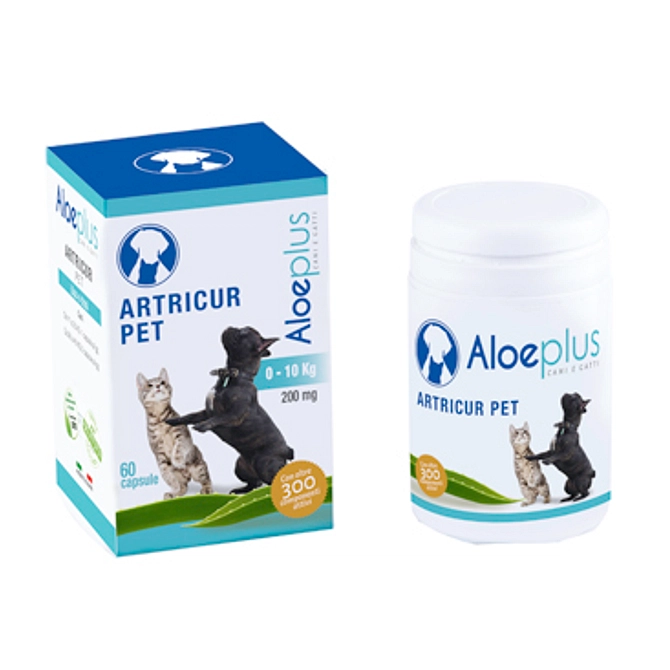 Aloeplus Artricur Pet Cani/Gatti 0 11 Kg 12 G 60 Capsule