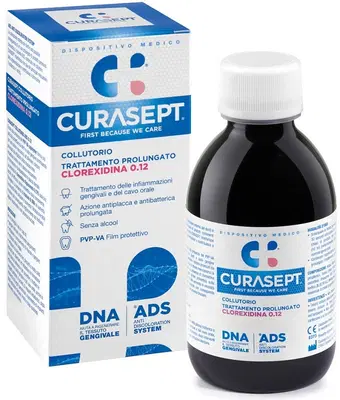 CURASEPT COLLUTORIO 0,12 ADS + DNA 200 ML CURASEPT COLLUTORIO 0,12 ADS + DNA 200 ML