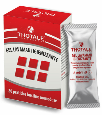 THOTALE GEL IGIENIZZANTE MONOUSO 20 BUSTINE