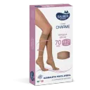 SAUBER GAMBALETTO OPEN TOE 70 DENARI MAGLIA LISCIA NERO TAGLIA 4