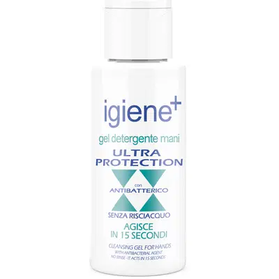 IGIENE+ GEL DETERGENTE MANI ULTRA PROTECTION CON ANTIBATTERICO 50 ML IGIENE+ GEL DETERGENTE MANI ULTRA PROTECTION CON ANTIBATTERICO 50 ML