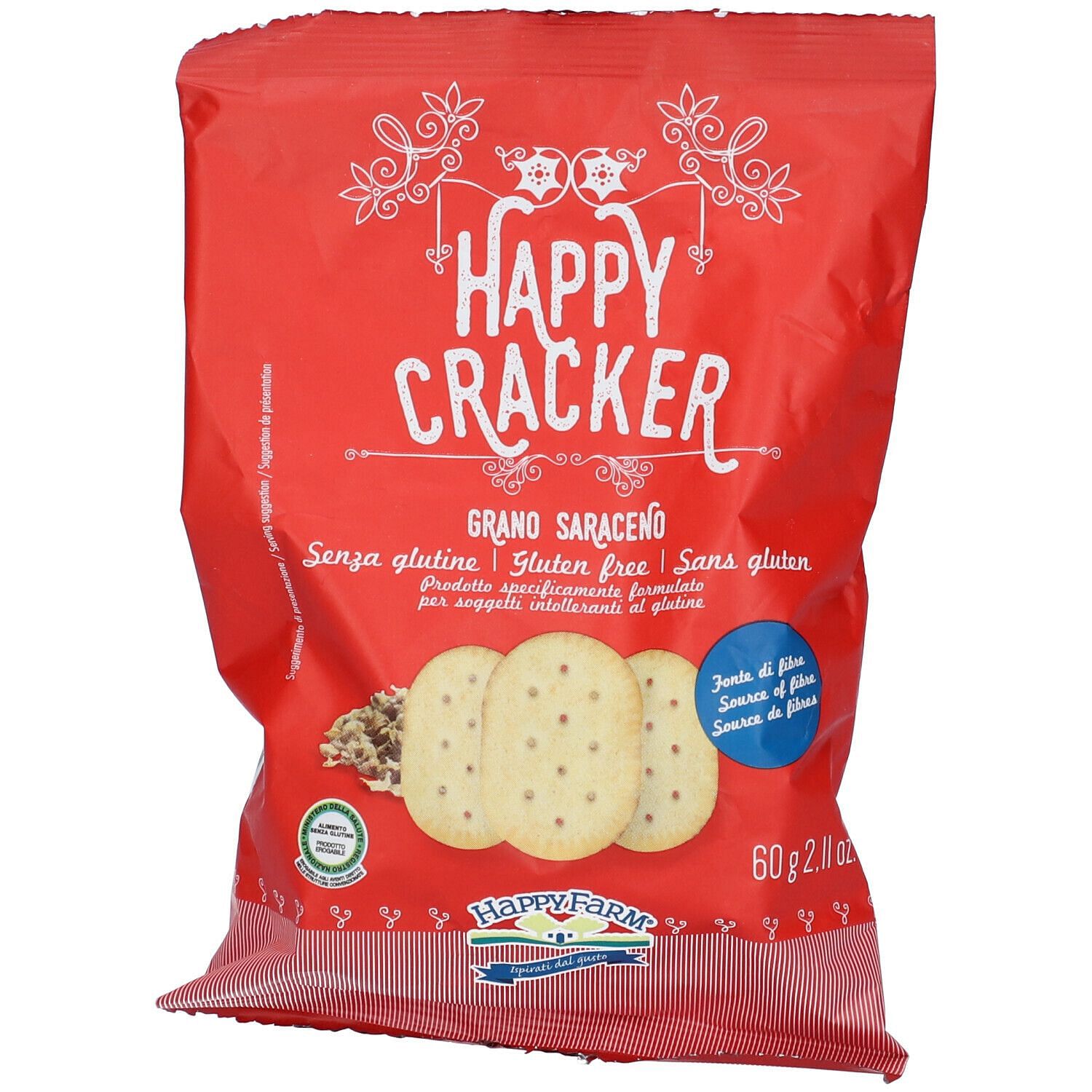 Happy Farm Cracker Grano Saraceno 60 G