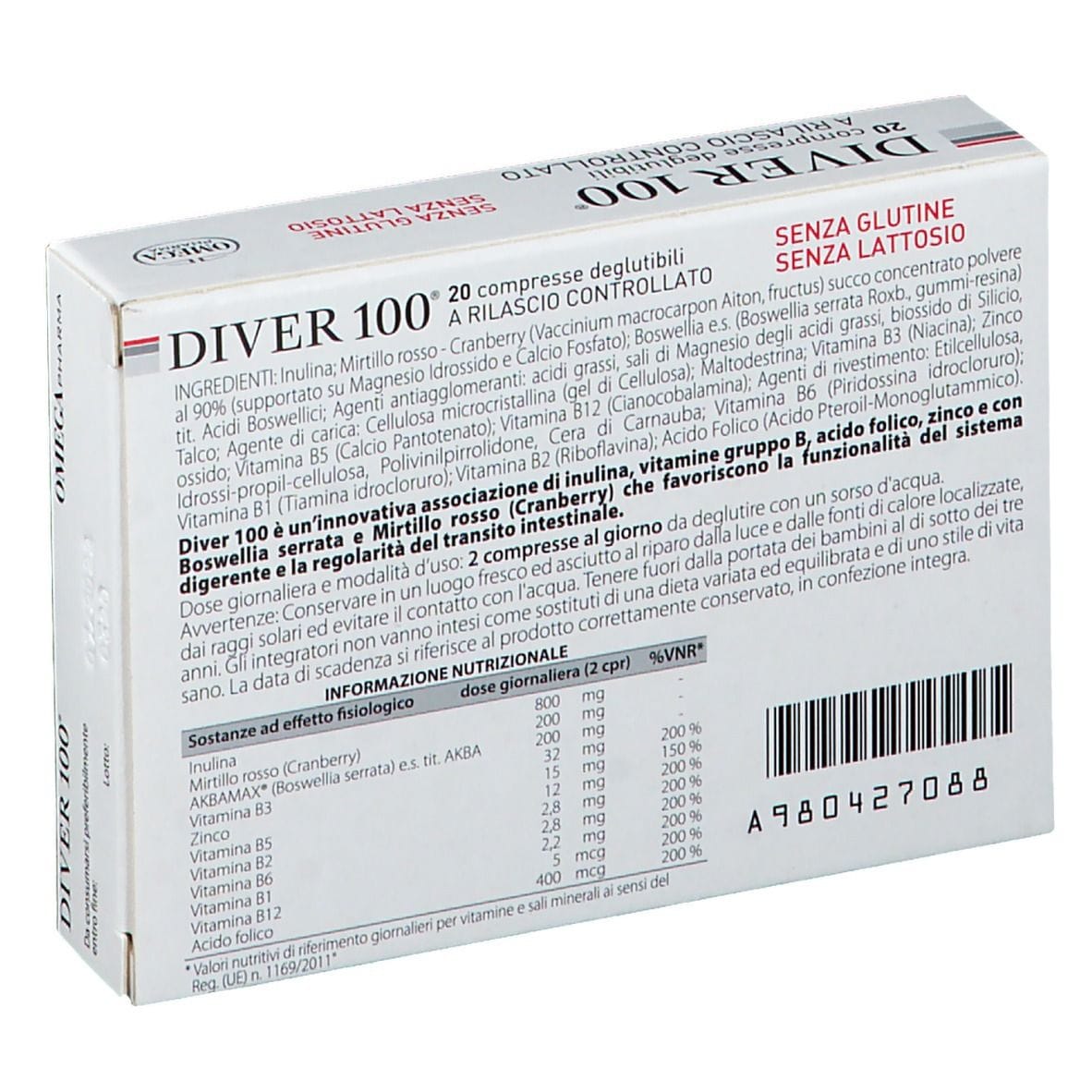 DIVER 100 20 COMPRESSE