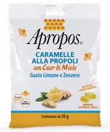 APROPOS CARAMELLE DURE LIMONE/ZENZERO CUOR DI MIELE 50 G