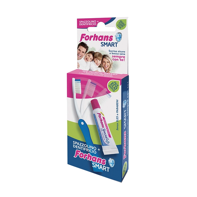 Forhans Smart Kit Igiene Orale Spazzolino Pieghevole + Dentifricio 12 Ml