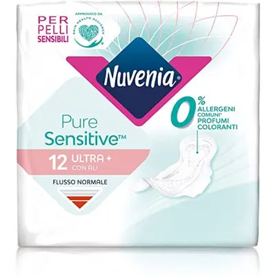 NUVENIA PURE SENSITIVE ULTRA GIORNO 12 PEZZI NUVENIA PURE SENSITIVE ULTRA GIORNO 12 PEZZI