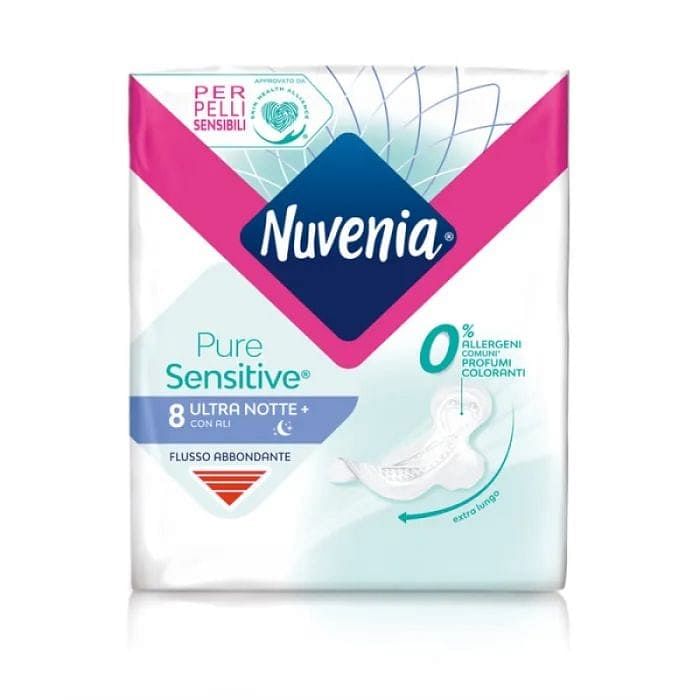 Nuvenia Pure Sensitive Ultra Notte 8 Pezzi