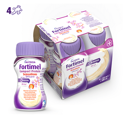 FORTIMEL COMPACT PROTEIN HOT TROPICAL ZENZERO 4 X 125 ML