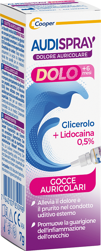 GOCCE AURICOLARI AUDISPRAY DOLO PER BAMBINI 7 G