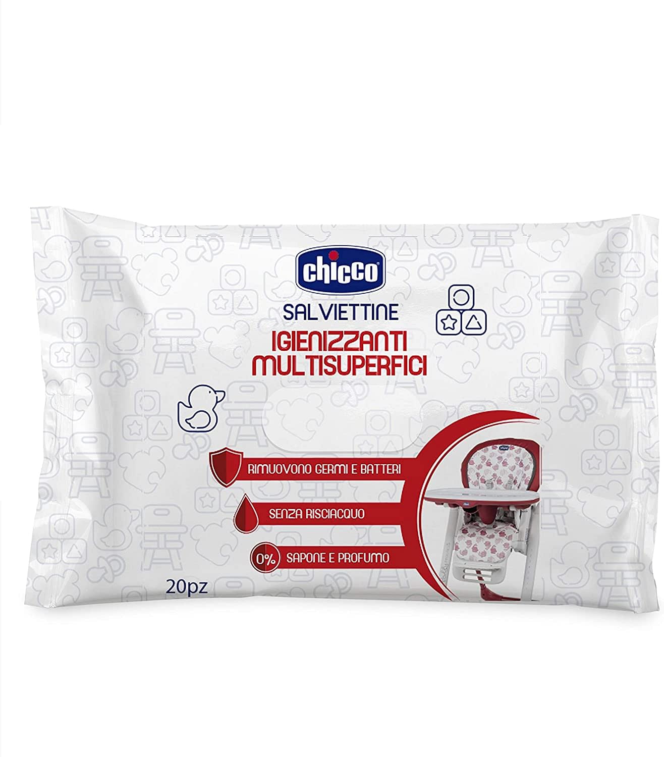 Chicco Salviettine Igienizzanti 20 Pezzi