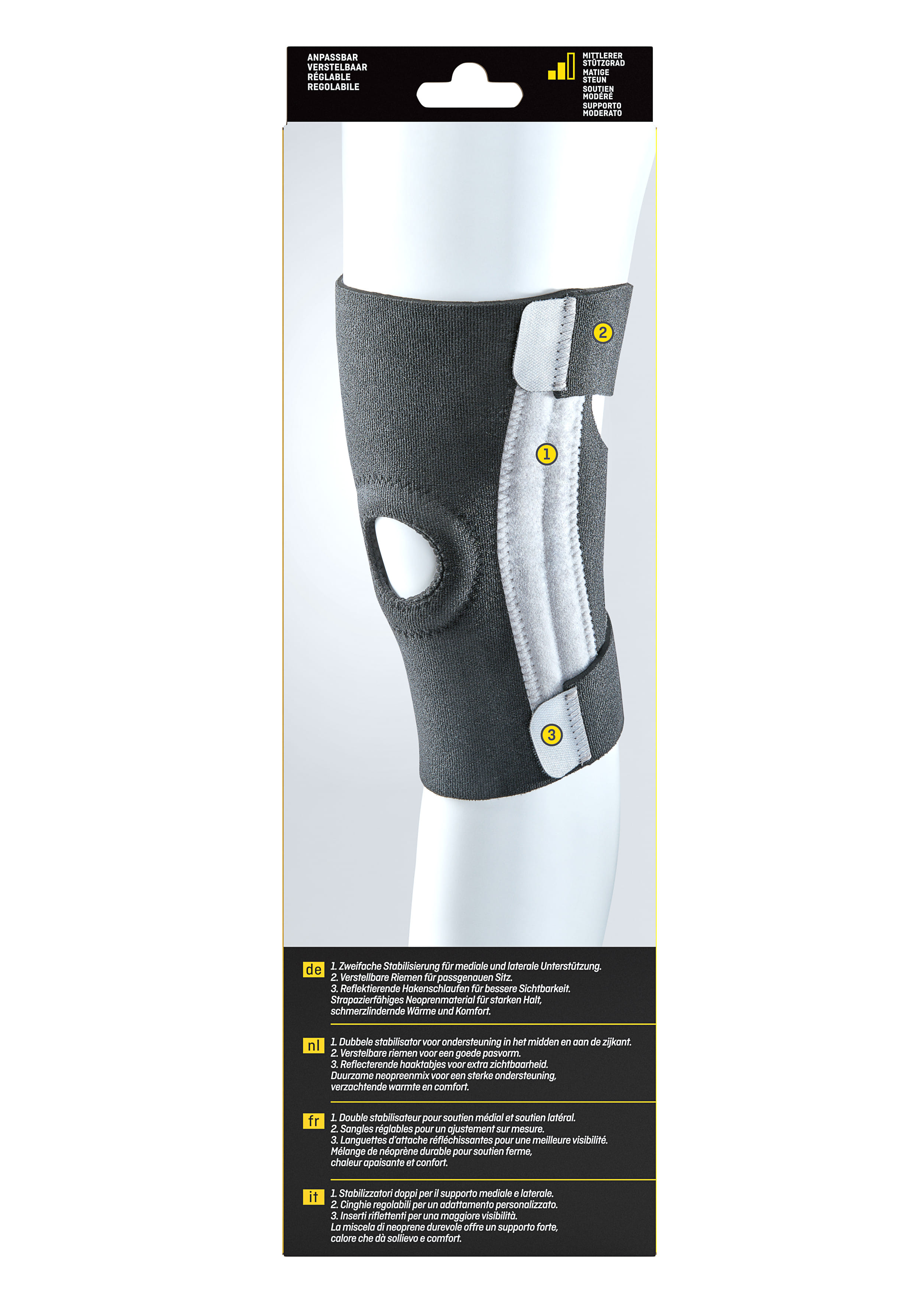 STABILIZZATORE REGOLABILE PER GINOCCHIO FUTURO SPORT