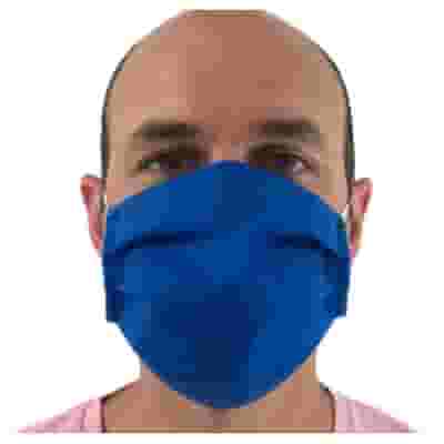 MA04 MASCHERINA TESSUTO NON TESSUTO DOPPIO STRATO COLORE BLU 1 PEZZO