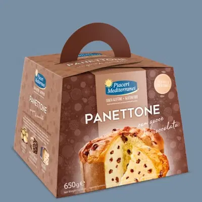PIACERI MEDITERRANEI PANETTONE GOCCE DI CIOCCOLATO 650 G PIACERI MEDITERRANEI PANETTONE GOCCE DI CIOCCOLATO 650 G