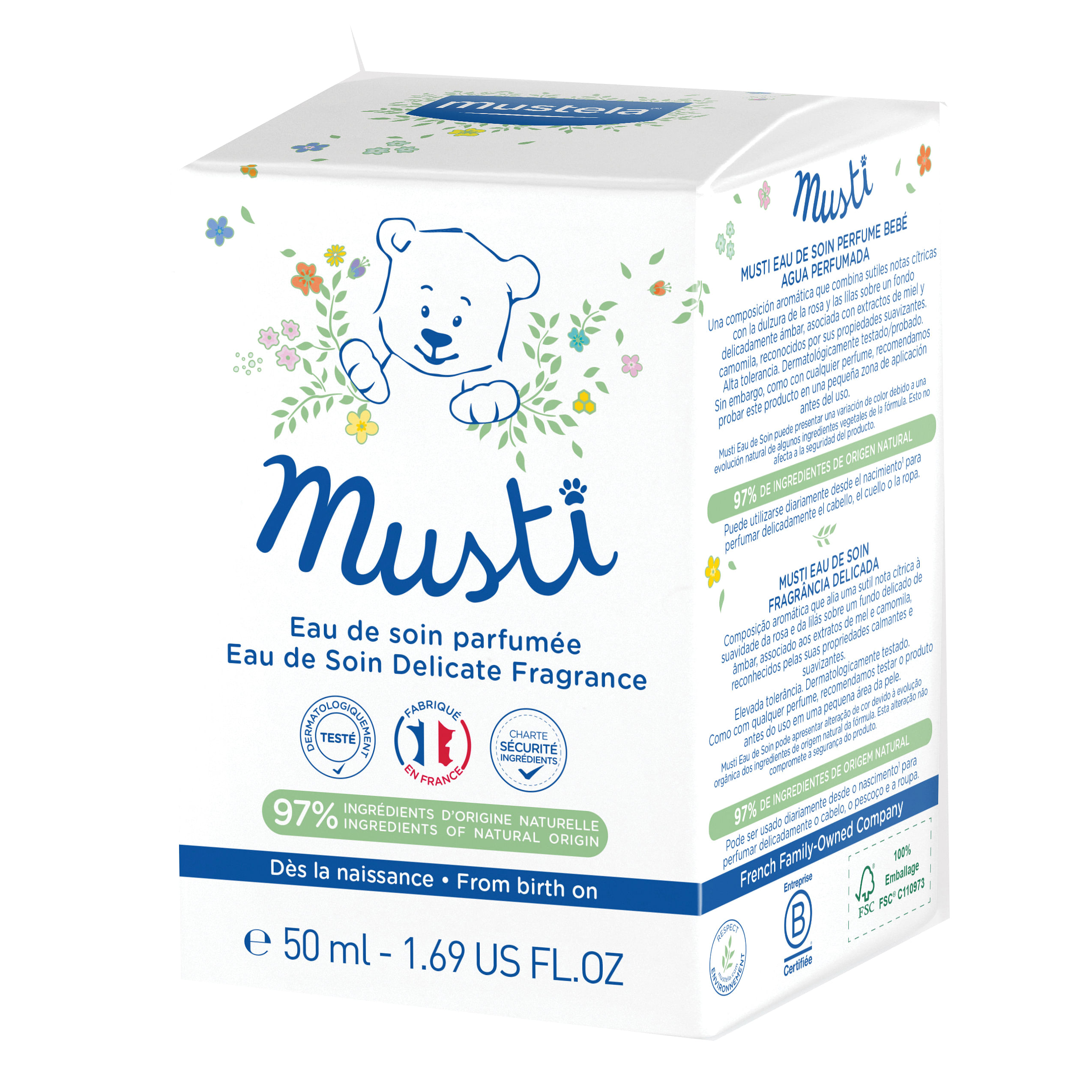 Mustela Musti Acqua Profumata 50 Ml