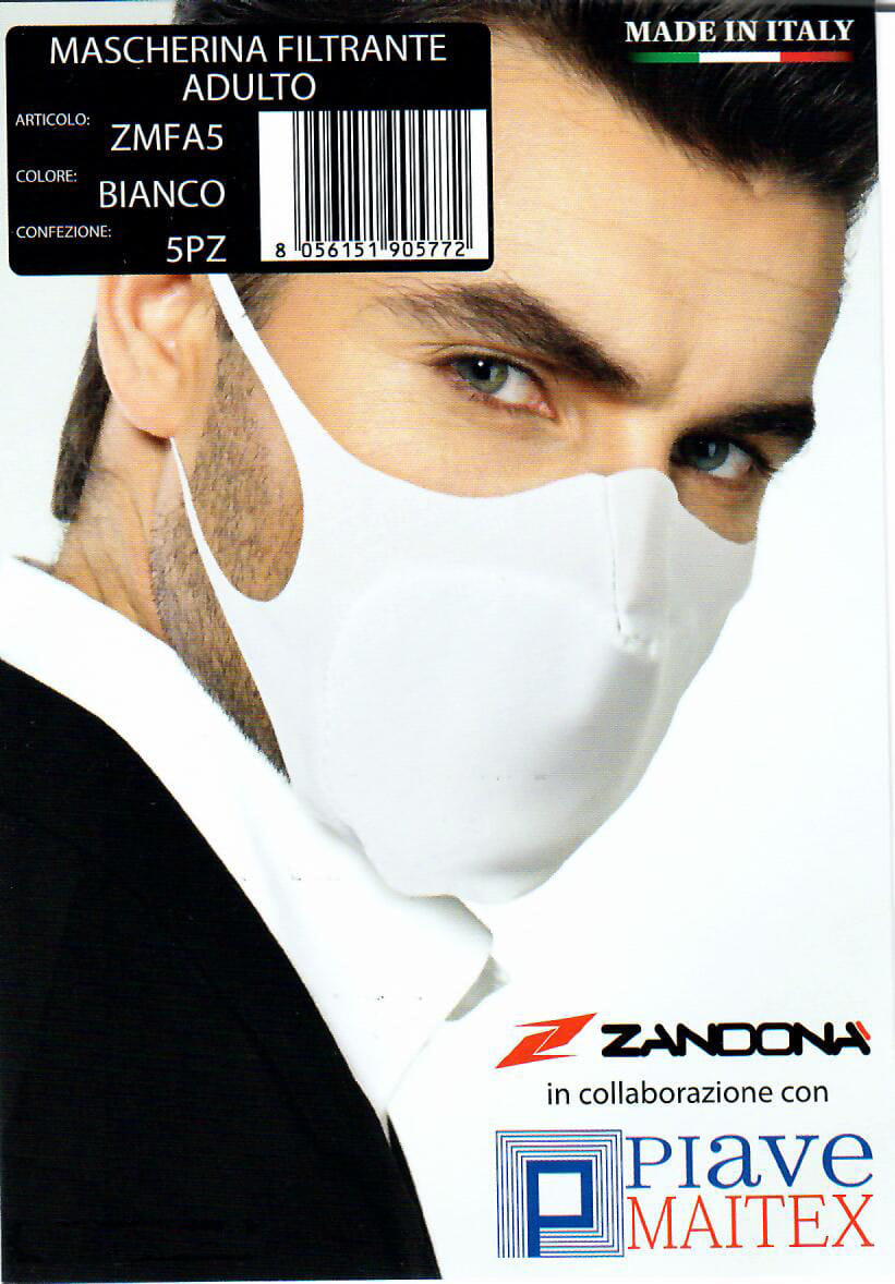 MASCHERINA FILTRANTE ADULTI 5 PEZZI