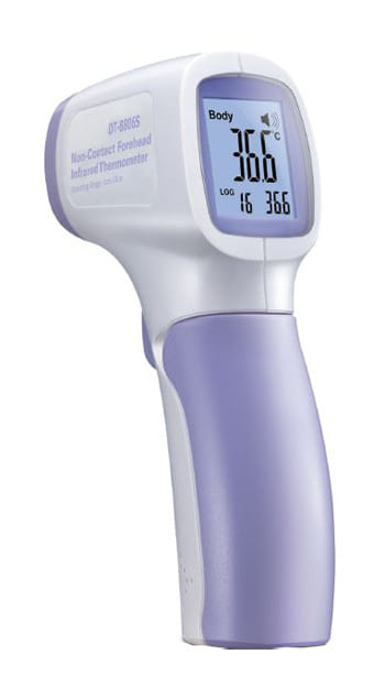 TERMOMETRO A INFRAROSSI SENZA CONTATTO DT-8806S PER RILEVAZIONE TEMPERATURA CORPOREA 32-42,5 GRADI E SUPERFICI 0-60 GRADI RISOLUZIONE 0,1 GRADI ALIMENTAZIONE 2 AAA 1,5 V