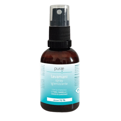 PURAE LAVAMANI SPRAY IGIENIZZANTE 50 ML CON OLI ESSENZIALI
