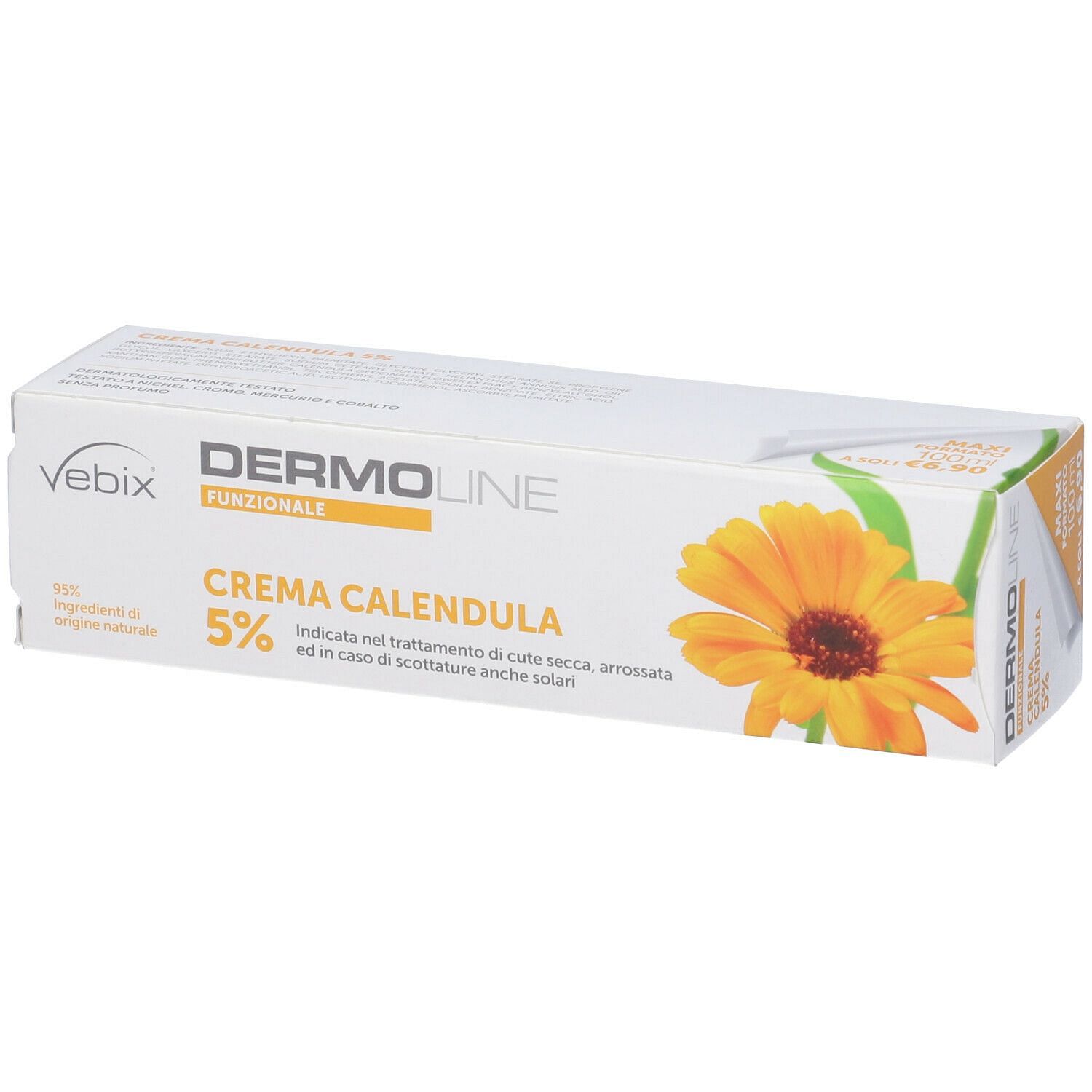 Dermoline Crema Viso Mani Calendula 5% 100 Ml