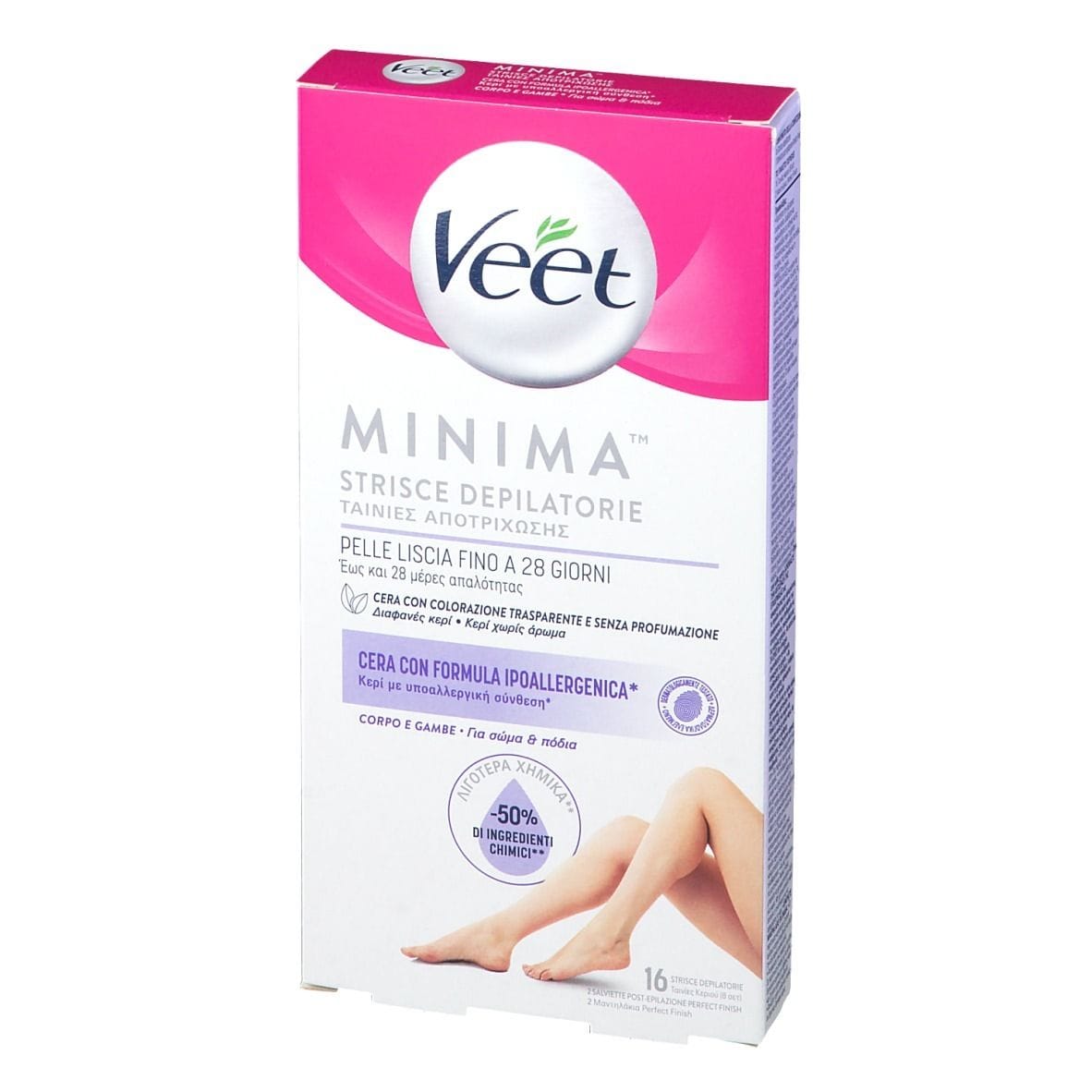 VEET STRISCE CORPO IPOALLERGENICHE 16 PEZZI