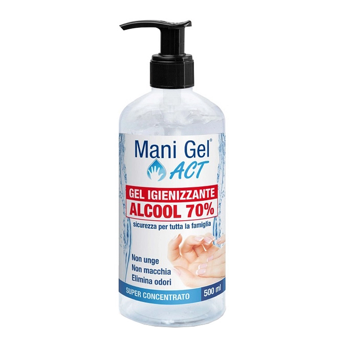 Mani Gel Act Gel Igienizzante Alcool 70% 500 Ml