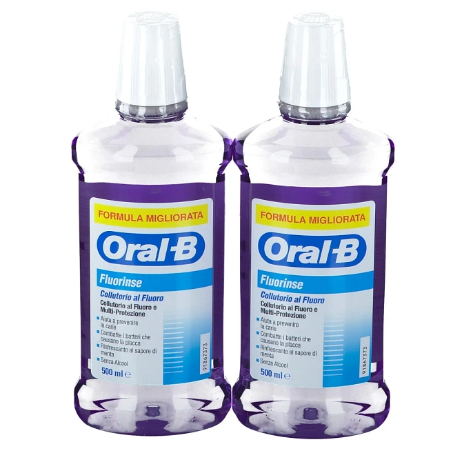 Oralb Fluorinse Collutorio Anti Carie 2 X 500 Ml