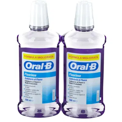 ORALB FLUORINSE COLLUTORIO ANTI CARIE 2 X 500 ML ORALB FLUORINSE COLLUTORIO ANTI CARIE 2 X 500 ML