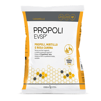 PROPOLI EVSP CARAMELLE PROPOLI MIRTILLO ROSA CANINA 65 G