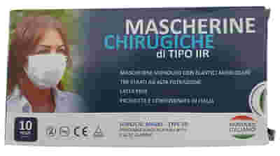 UNIMASCHERINA CHIRURGICA 10 PEZZI