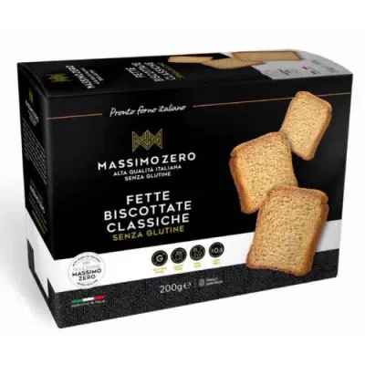 MASSIMO ZERO FETTE BISCOTTATE CLASSICHE 200 G MASSIMO ZERO FETTE BISCOTTATE CLASSICHE 200 G