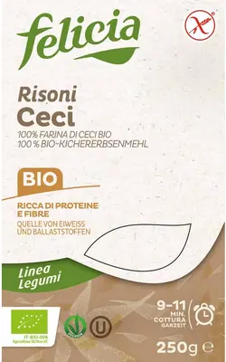 FELICIA BIO RISONI CECI 250 G FELICIA BIO RISONI CECI 250 G