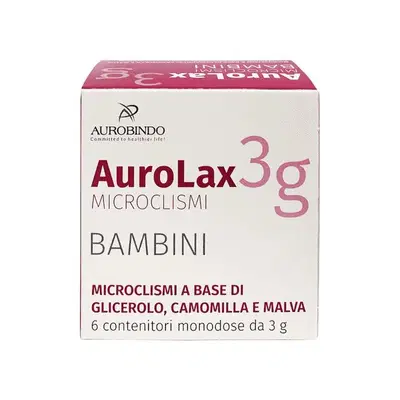 MICROCLISMI PER BAMBINI AUROLAX 6 CONTENITORI 3 G MICROCLISMI PER BAMBINI AUROLAX 6 CONTENITORI 3 G