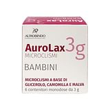 MICROCLISMI PER BAMBINI AUROLAX 6 CONTENITORI 3 G