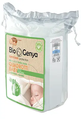 BIOGENYA QUADROTTI BABY BAMBU' 60 PEZZI BIOGENYA QUADROTTI BABY BAMBU' 60 PEZZI