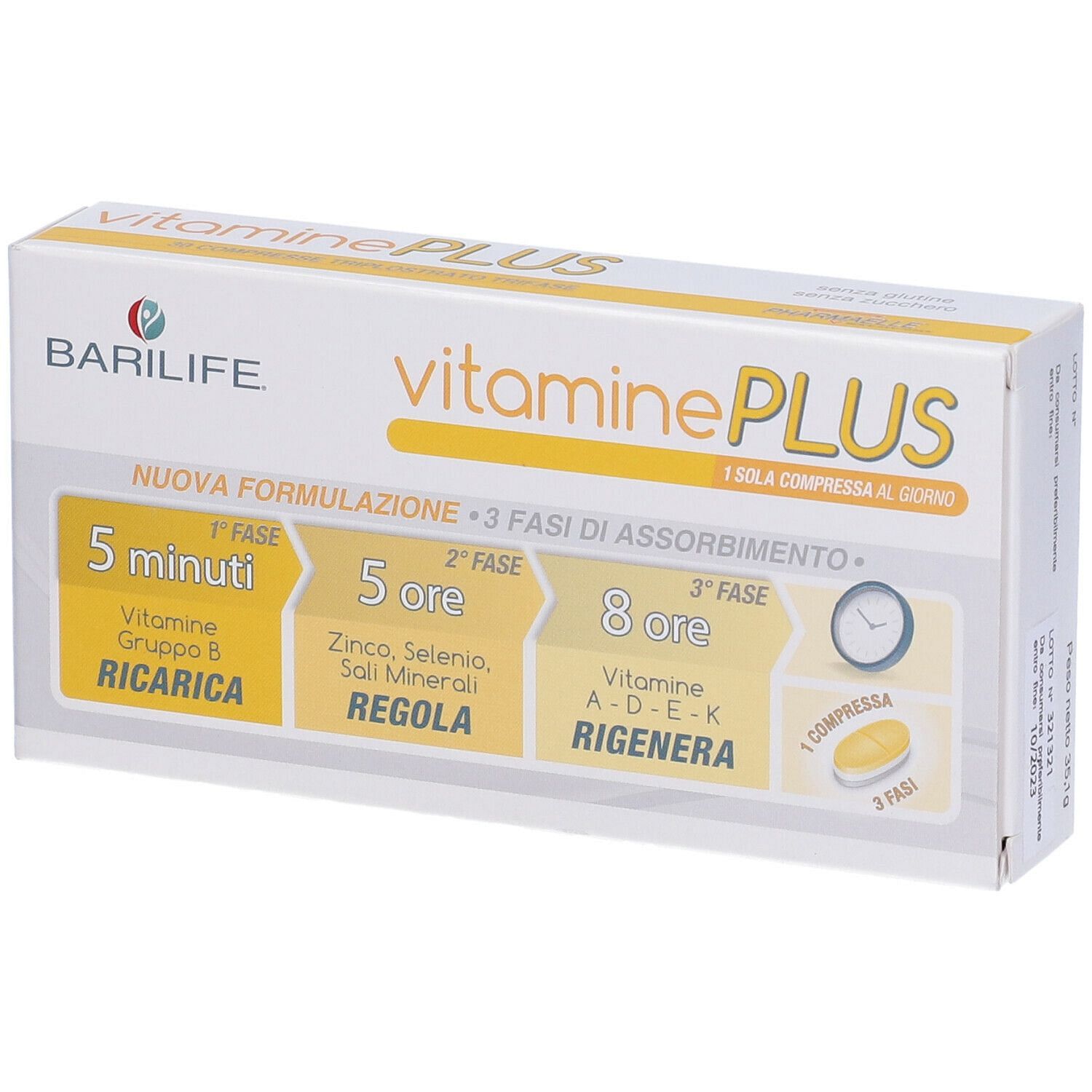 Barilife Vitamine Plus 30 Compresse Trifase