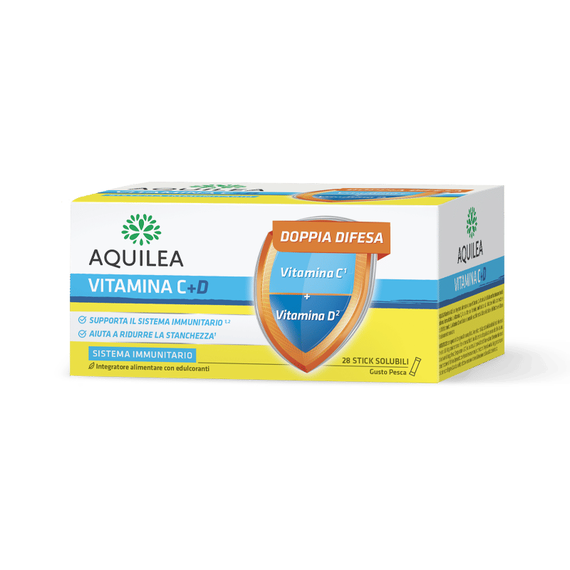 Aquilea Vitamina C+D: supporto immunitario e meno stanchezza | 1000Farmacie