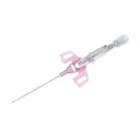 AGO CANNULA A DUE VIE 22 GAUGE 0,9X25MM IN ACCIAIO INOX CON SILICONATURA ESTERNA, TAPPO LUER LOCK E ALETTE LATERALI COLORE BLU 50 PEZZI