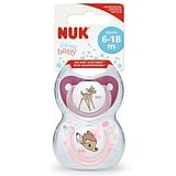 NUK SUCCHIETTO DISNEY BAMBI/DUMBO SILICONE 6-18 MESI 2 PEZZI