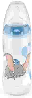 NUK BIBERON DISNEY DUMBO FIRST CHOICE+ IN POLIPROPILENE DA 300 ML TETTARELLA SILICONE 0-6 MESI