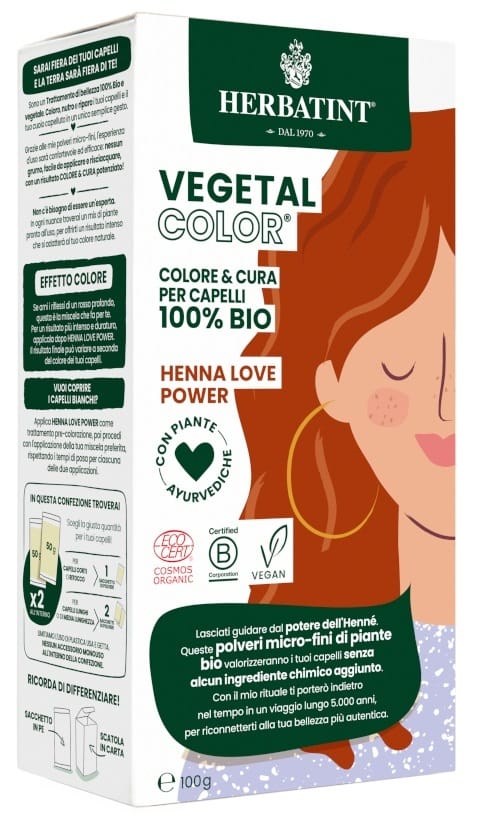 Herbatint Vegetal Color Henna Love Power Ita 100 G