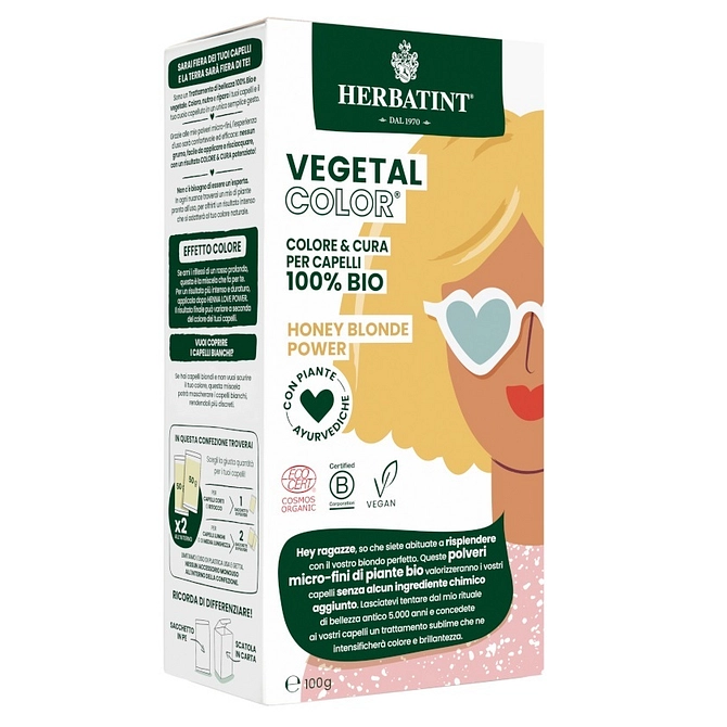 Herbatint Vegetal Color Honey Blond Power Ita 100 G