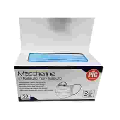 MASCHERINA TESSUTO NON TESSUTO PIC 50 PEZZI
