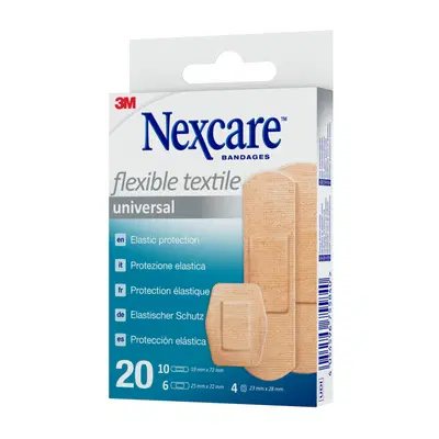 CEROTTO PREPARATO NEXCARE TEXTILE N0420AS ASSORTITI 3 MISURE 10 CEROTTI 19X72MM + 6 CEROTTI 25X72MM + 4 CEROTTI 22,5MM CEROTTO PREPARATO NEXCARE TEXTILE N0420AS ASSORTITI 3 MISURE 10 CEROTTI 19X72MM + 6 CEROTTI 25X72MM + 4 CEROTTI 22,5MM