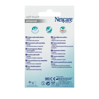 CEROTTO PREPARATO NEXCARE SOFT TOUCH UNIVERSAL 3 MISURE 20 CEROTTI 19X72MM + 10 CEROTTI 25X72MM + 10 CEROTTI TONDI 22,5 MM CEROTTO PREPARATO NEXCARE SOFT TOUCH UNIVERSAL 3 MISURE 20 CEROTTI 19X72MM + 10 CEROTTI 25X72MM + 10 CEROTTI TONDI 22,5 MM