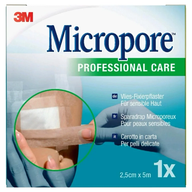 Cerotto In Carta Micropore Surgical Tape Tan M5 X25 Mm